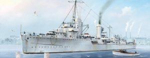 TRUMPETER 1/700 德國 Z-7 驅逐艦 1